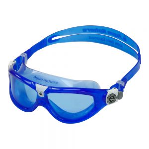 מסכת שחייה ילדים SEAL KID 2 AQUASPHERE - כחולות, כחול/לבן