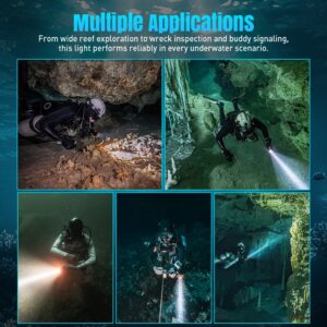 פנס צלילה קניסטר OrcaTorch FlexDive Canister